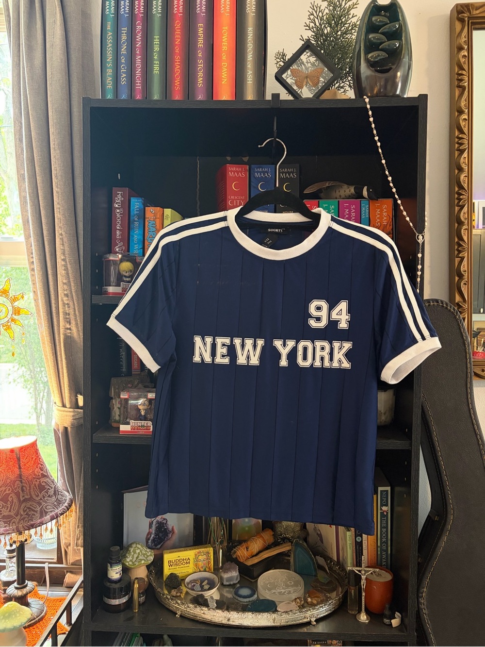 Streetwear Society Navy Blue & White "New York 94" Jersey Top
